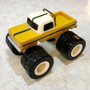 Handcrafted wooden monster truck